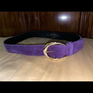 Vintage Purple suede Sostanza women’s belt 32